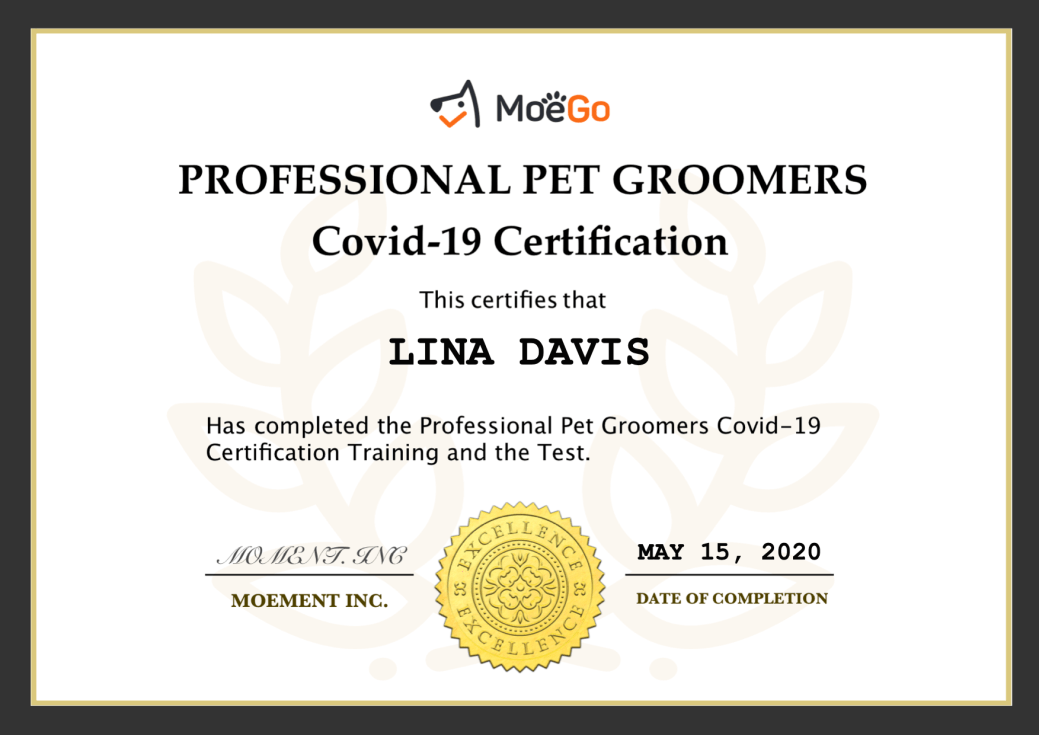 COVID-19 Certificate